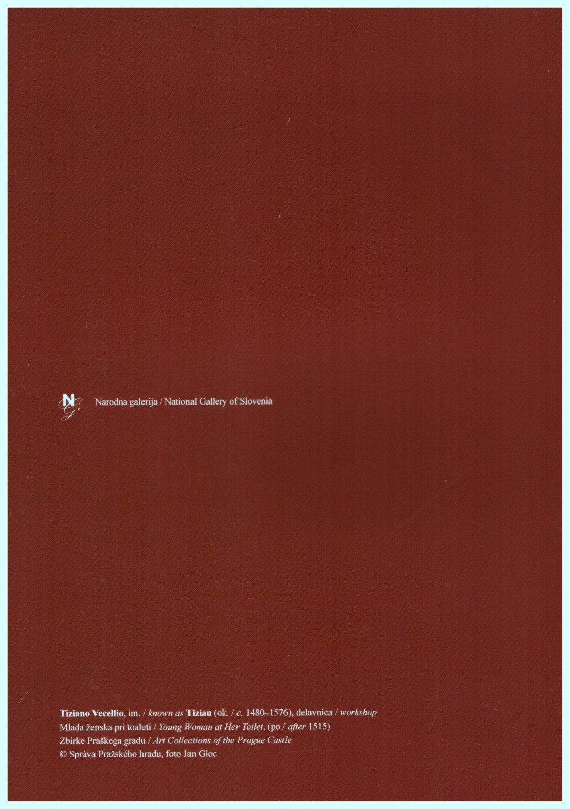 Blok A5 (Tiziano Vecellio im. Tizian, Mlada ženska pri toaleti, po 1515) - Image 2
