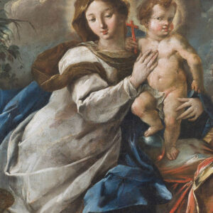 Magnet (Franc Jelovšek, Sv. Družina (detajl), 1734)