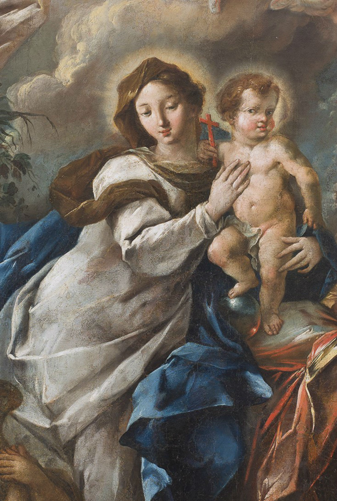 Magnet (Franc Jelovšek, Sv. Družina (detajl), 1734)