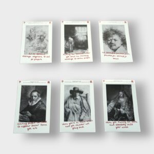 Rembrandt nalepke z različnimi napisi